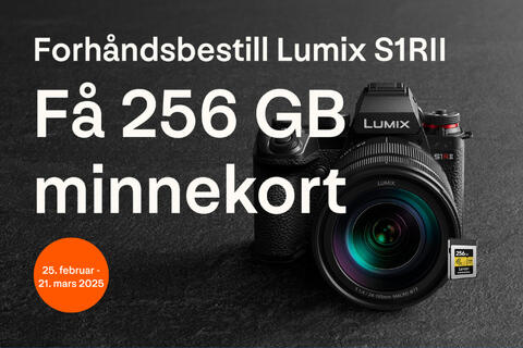 Bestill Panasonic Lumix S1RII før 21. mars